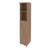 Рива Фёст Шкаф высокий узкий правый KSU-1.6(R) 401х432х2060 (Дуб Табак)