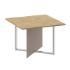 Стол для переговоров, квадратный SHIFT SK.SP-KV-110-1 1100*1100*753 (Тиквуд Светлый - Капучино)