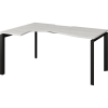 Стол эргономичный на П-м/каркасе левый Аргентум НТМП.П-060 ЛВ 1600х1100х750 (сосна винтер, антрацит)