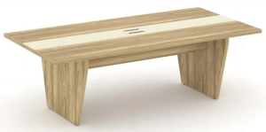 Corner Стол переговорный COR.PRG-24 Гикори Песочный Ваниль 2400х1200х750