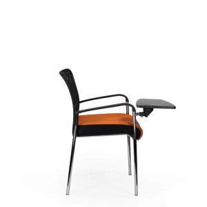 Стул офисный Афродита люкс хром со столиком 