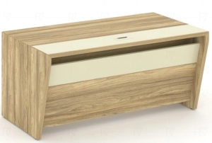 Corner Стол руководителя прямой Гикори Песочный Ваниль