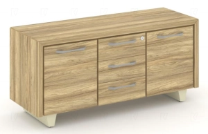 Corner Греденция большая COR.GRB Гикори Песочный Ваниль Металл Ваниль 1296х450х600