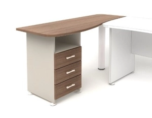 Тумба приставная (набор №1) К25 (1600х600х740) 