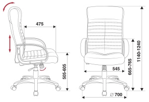 Кресло руководителя Бюрократ KB-10 LITE