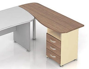 Тумба приставная (набор №1) К28 (1600х600х740) 