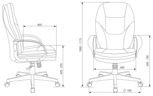 Кресло руководителя Бюрократ CH-868LT