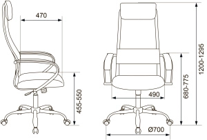 Кресло руководителя Бюрократ CH-607SL