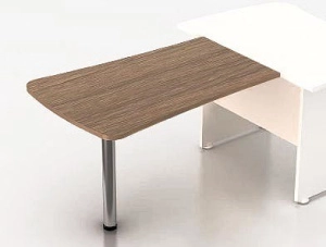 Брифинг-приставка (набор №8) К53 (1200х800х740) с опорами хром 55мм