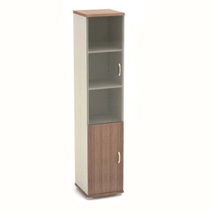 Шкаф узкий со стеклом К112 (430x442x2080)