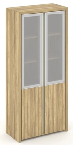 Corner Шкаф высокий широкий COR.ST-1.2R Гикори Песочный Ваниль Сатин Металл Ваниль 900х450х2000