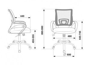 Кресло офисное Бюрократ CH-695NLTSL