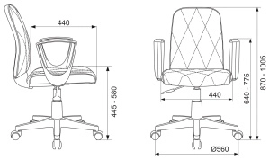 Кресло офисное Бюрократ CH-327