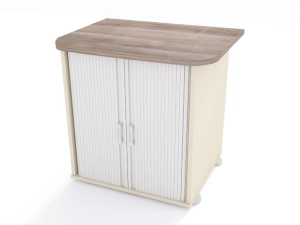 Тумба приставная (двери "жалюзи") К34 (800х600х740)